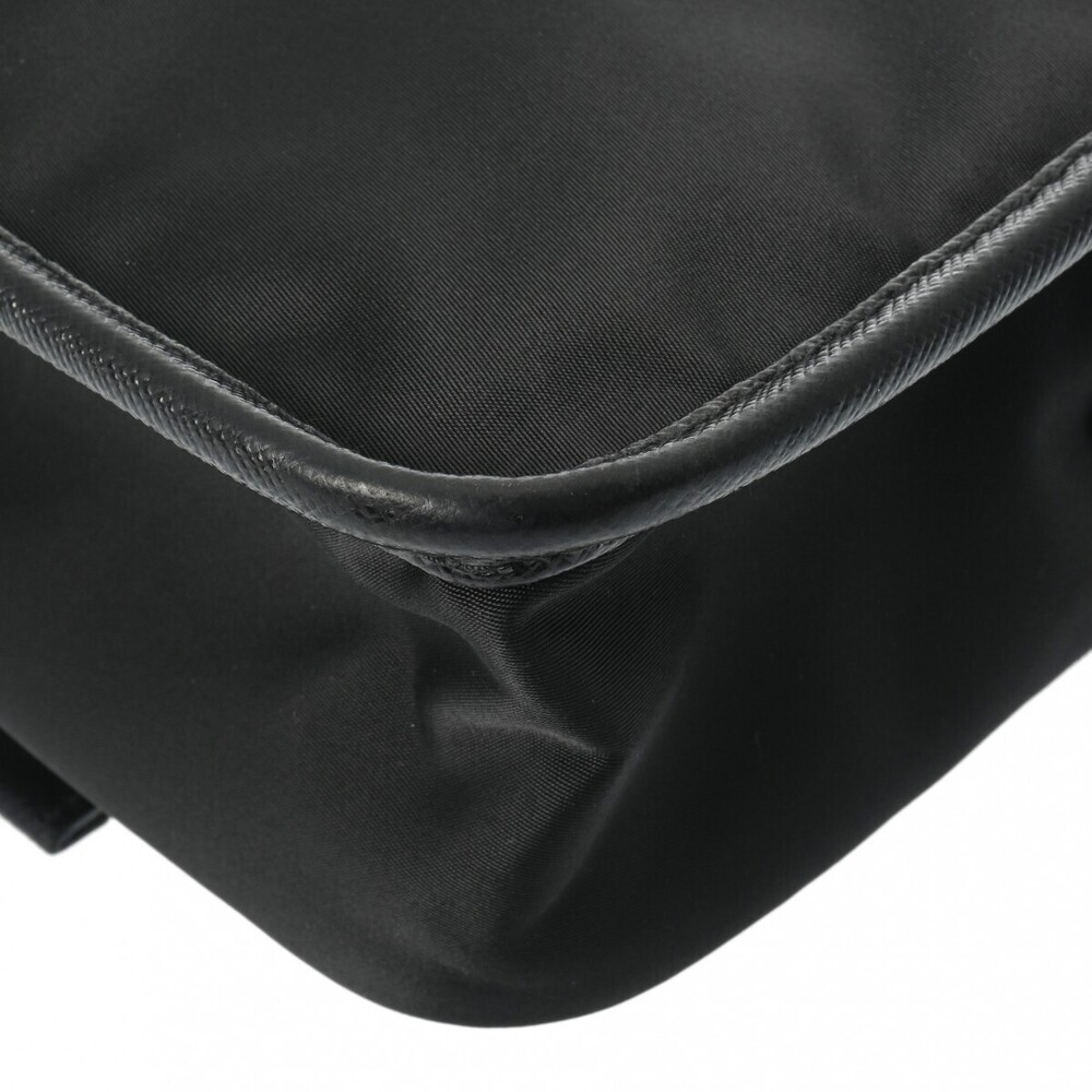 Prada black Re Saffiano shoulder bag Nylon leather - Picture 8 of 11